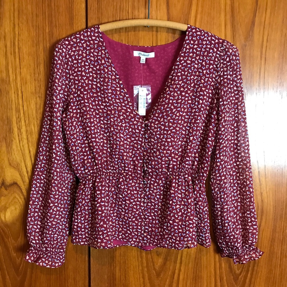 MADEWELL Overture Top in Ditsy Flowers